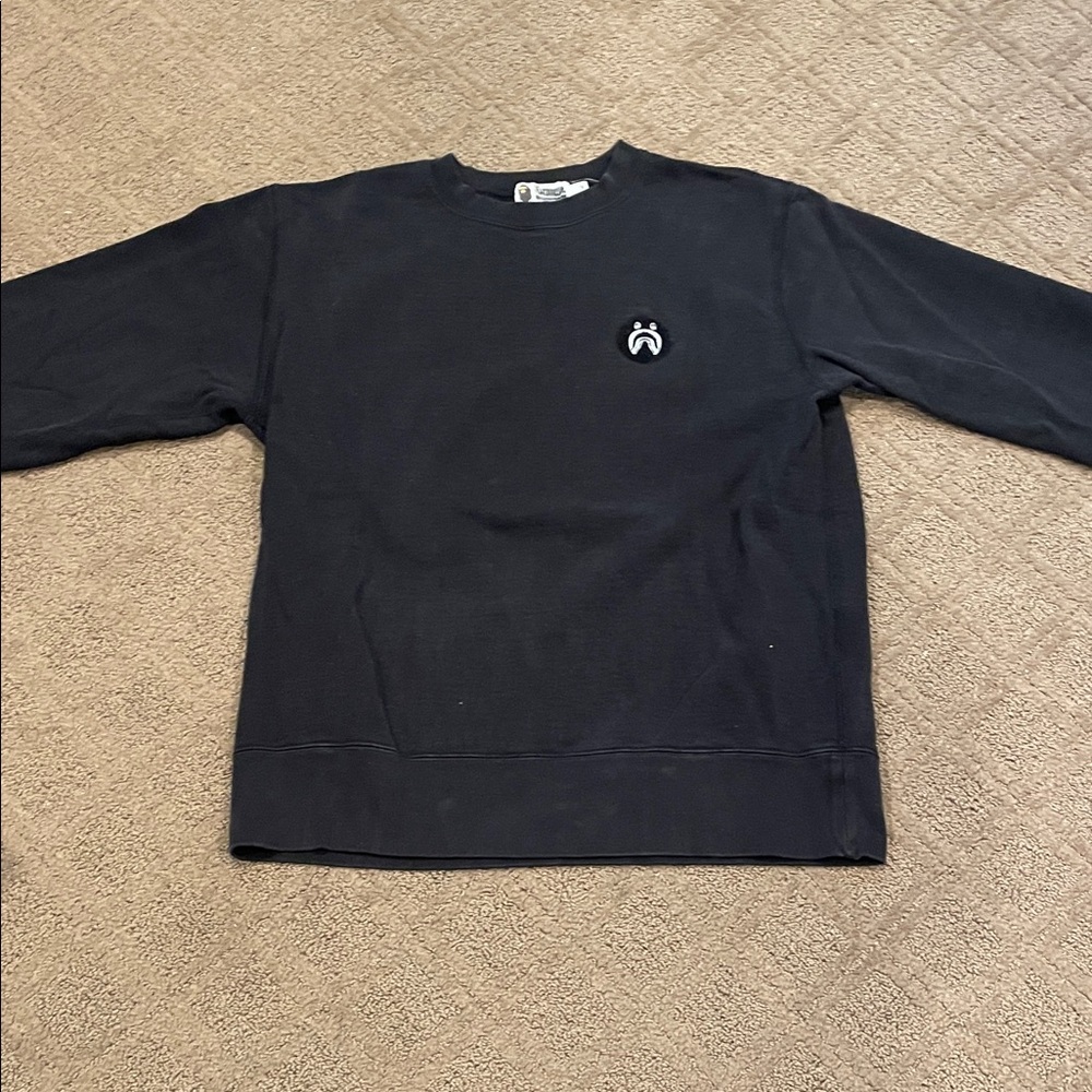 Bape Black Crewneck Sweater